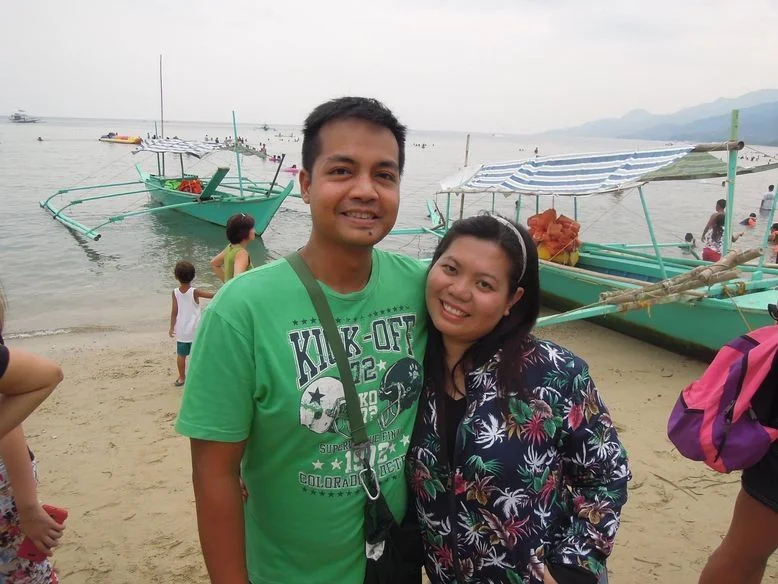 Couple travel bloggers at Paseo Verde Beach Resort