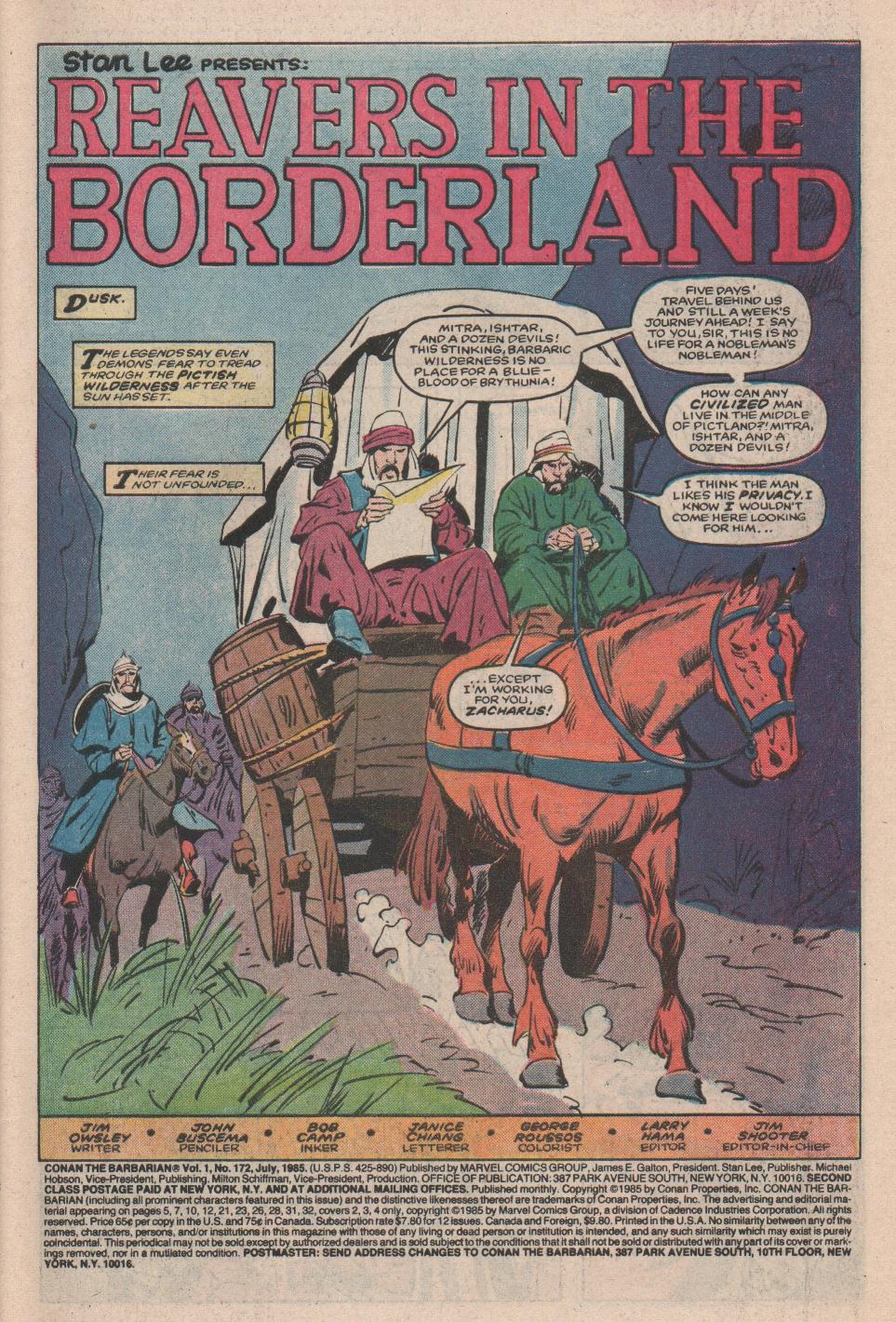 Read online Conan the Barbarian (1970) comic -  Issue #172 - 2