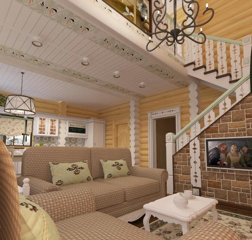 Cozy living room with small area