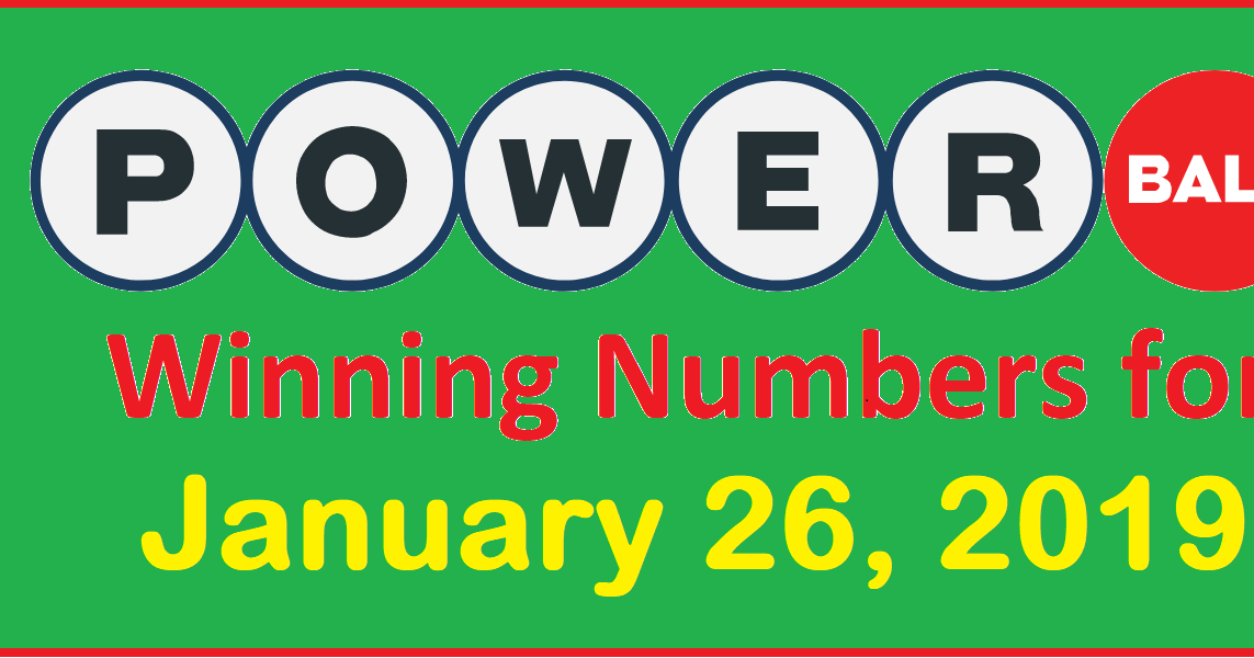 PowerBall Winning Numbers for Saturday, 26 January 2019