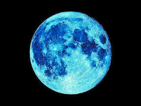 Lua Blue Verdadeira Lua Azul