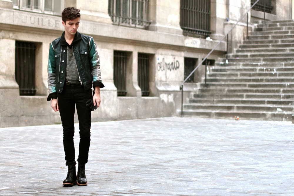 Dries Van Noten veste jacket - rykiel sweater pull • Asos skinny jeans - kaporal gloves gants - clarks x norton boots chaussures - BLOG MODE HOMME MENSFASHION