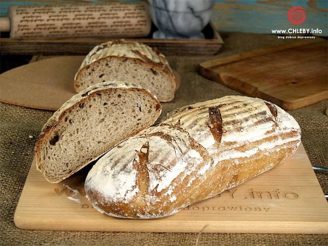 Chleb pszenno-żytni na zakwasie pszennym (chleb z Vermont)