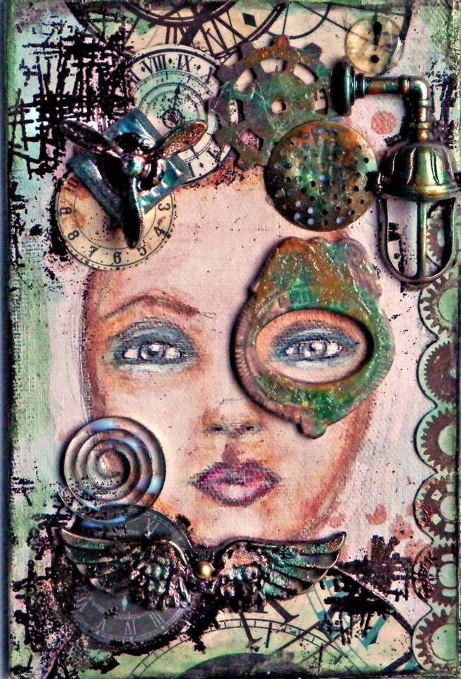 Scraps of Darkness and Scraps of Elegance: Lisa's mixed media steampunk ...