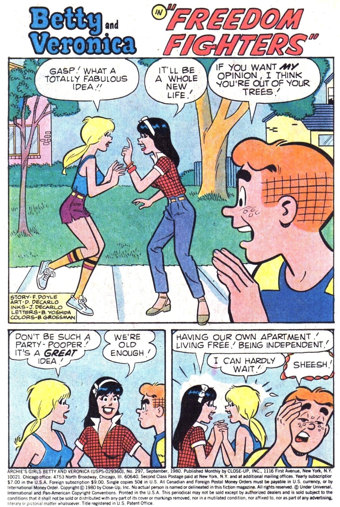Read online Archie's Girls Betty and Veronica comic -  Issue #297 - 3