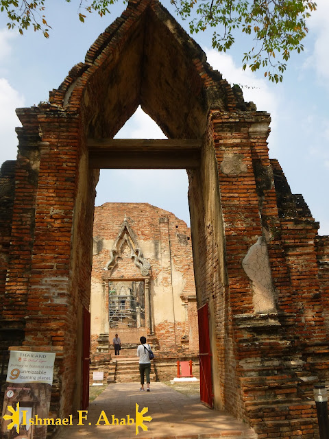 Entrance to Wat Ratchaburana in Ayutthaya Historical Park, Thailand