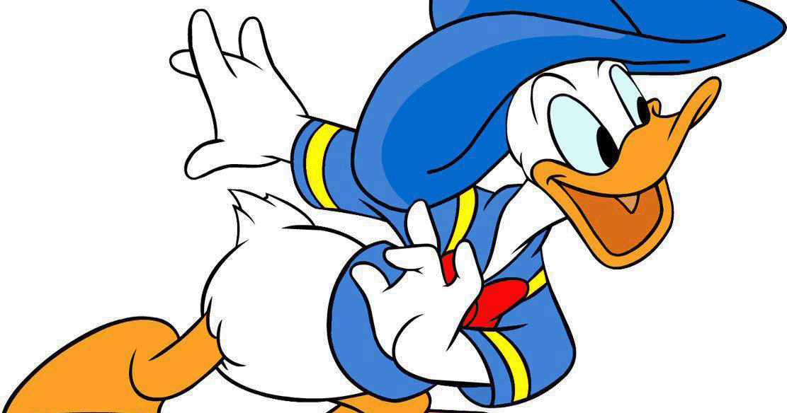 Gambar Mewarnai Donald Bebek Untuk Anak PAUD dan TK