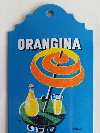 Toko Antiek Retro For Restaurant Bar Cafe Original Vintage Antique Signboard Enamel Termometer Orangina Iklan Enamel Minuman Orangina Perancis Termometer Produk Perancis