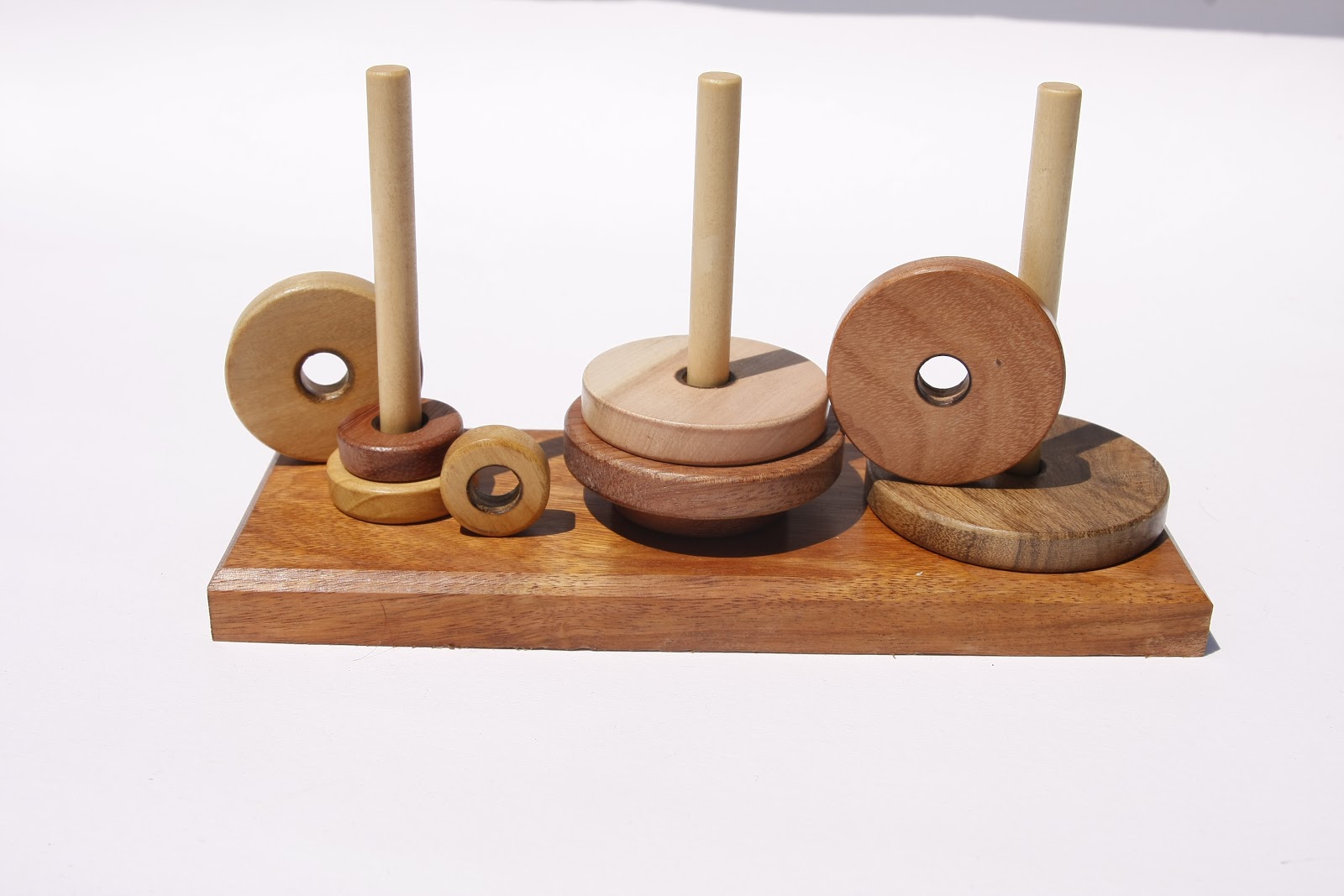 Jeu De Puzzle En Bois Tour De Hanoi Jeu De Casse-tête Jeu éducatif Avec Pour