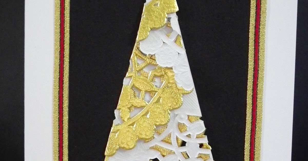 Crafty Card Tricks Doily Christmas Tree Card