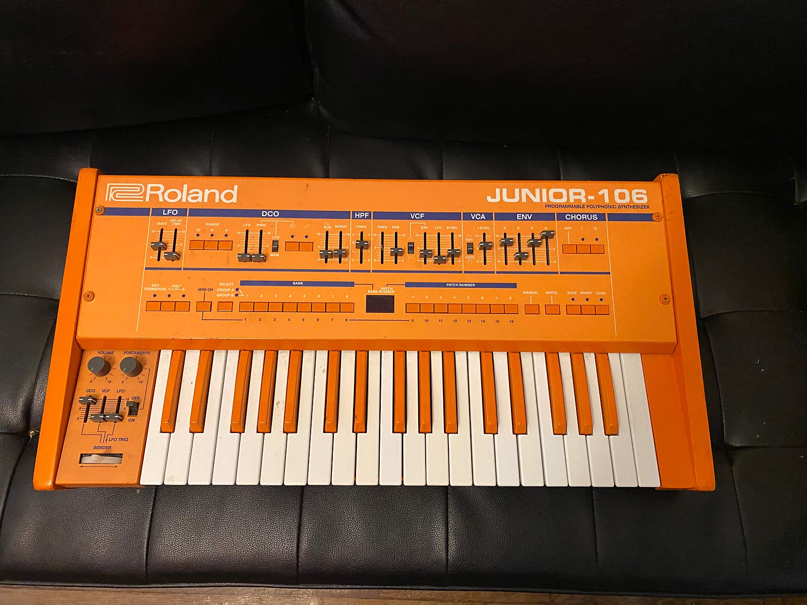 MATRIXSYNTH Orange Mini Roland "JUNIOR106" Custom Juno106