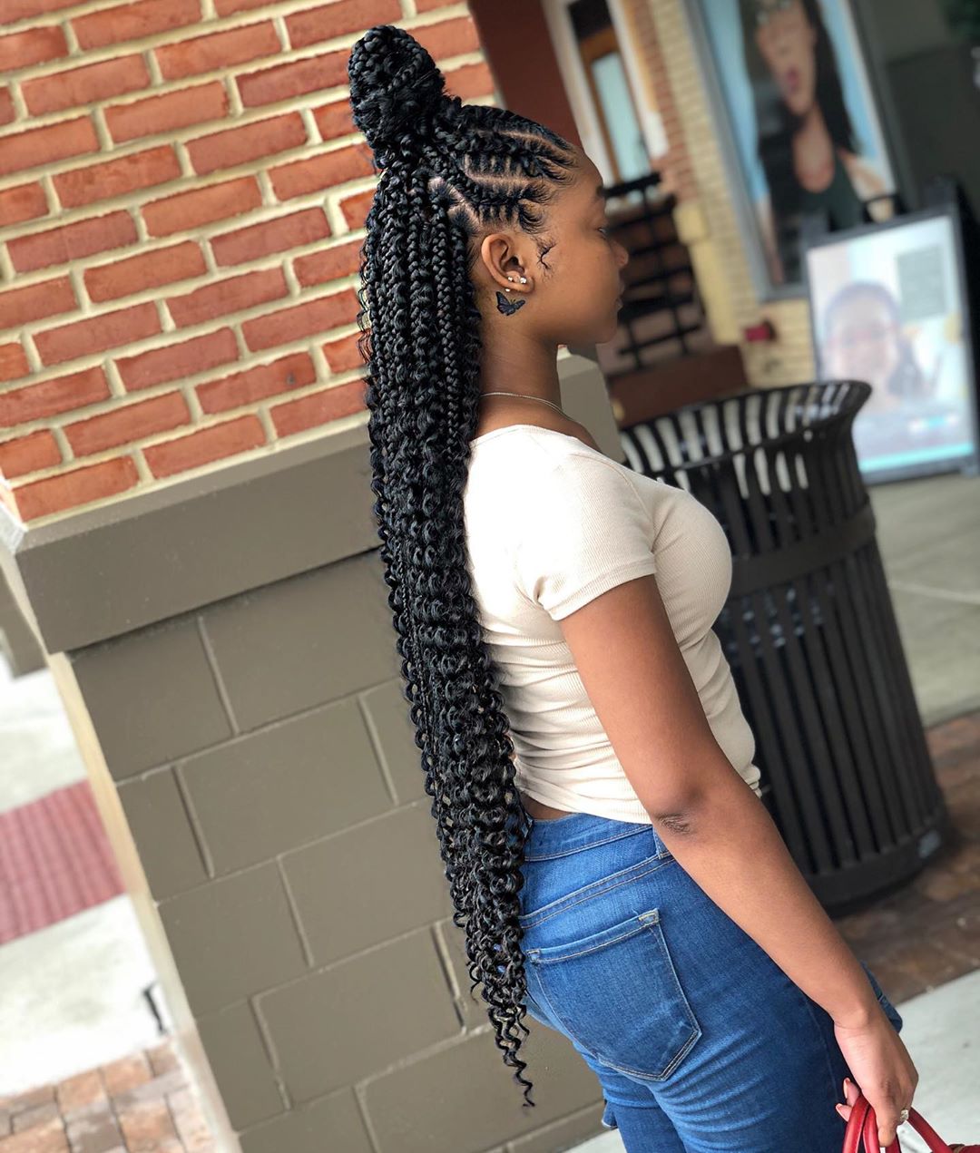 37 Unique Triangle Box Braids Hairstyles 2019 Funky For ...