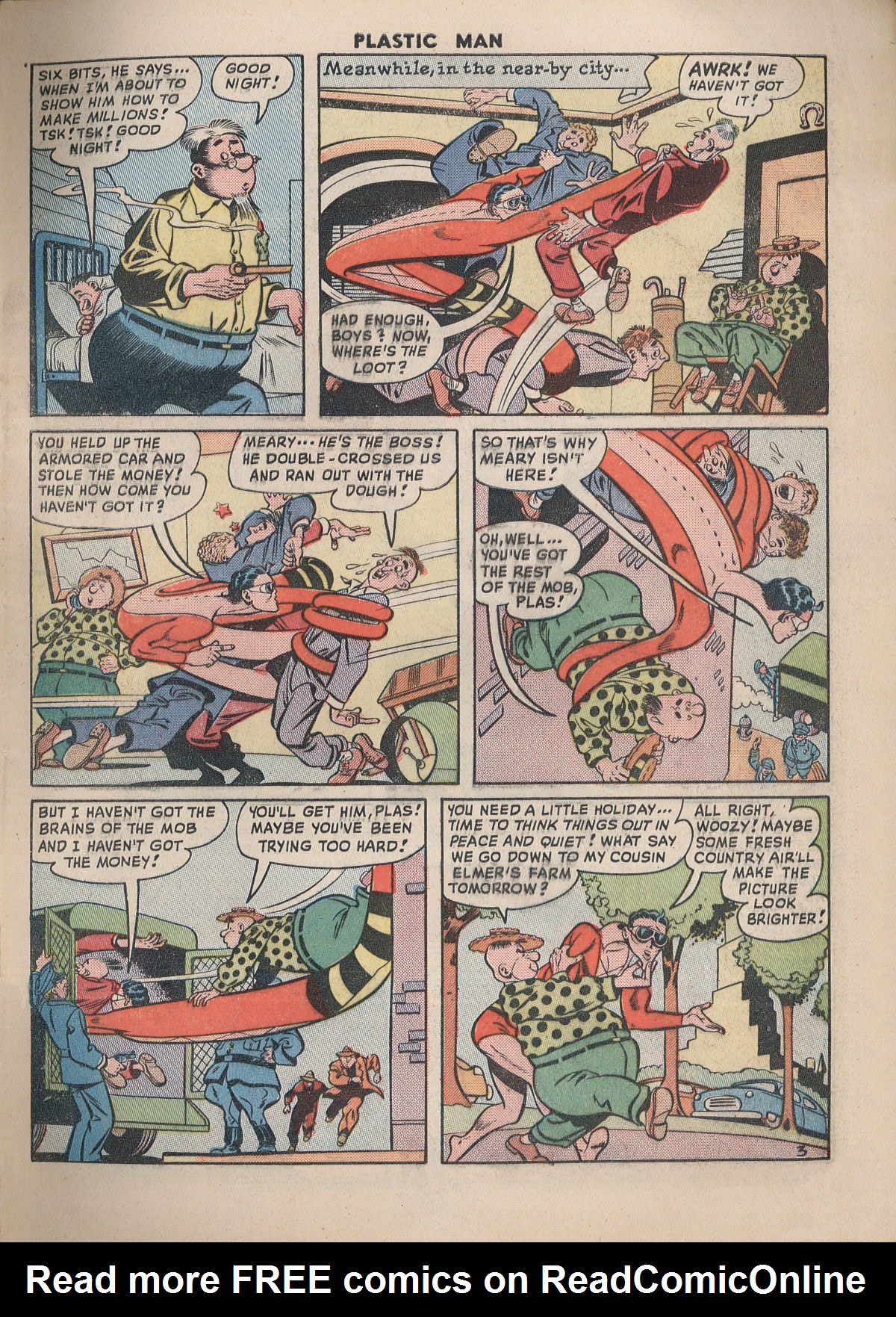 Read online Plastic Man (1943) comic -  Issue #18 - 6