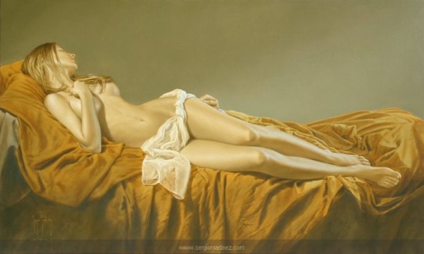 Sergio Martínez arte pinturas retratos hiper-realistas mulheres nuas seminuas sensuais provocantes