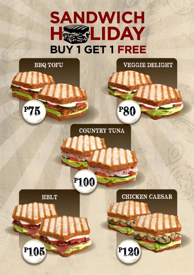 Manila Shopper The Sandwich Guy Anniversary Buy1 Get1 Sandwich Holiday