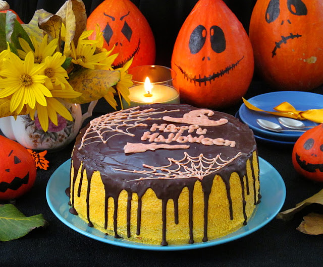 Тыквенно-шоколадный торт