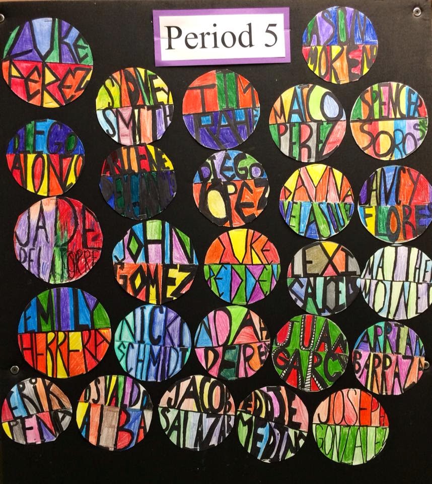 Mrs. Wille's Art Room: Name Designs