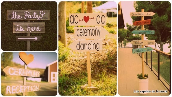 Los zapatos de la novia: Indicadores de madera, sencillez vintage para