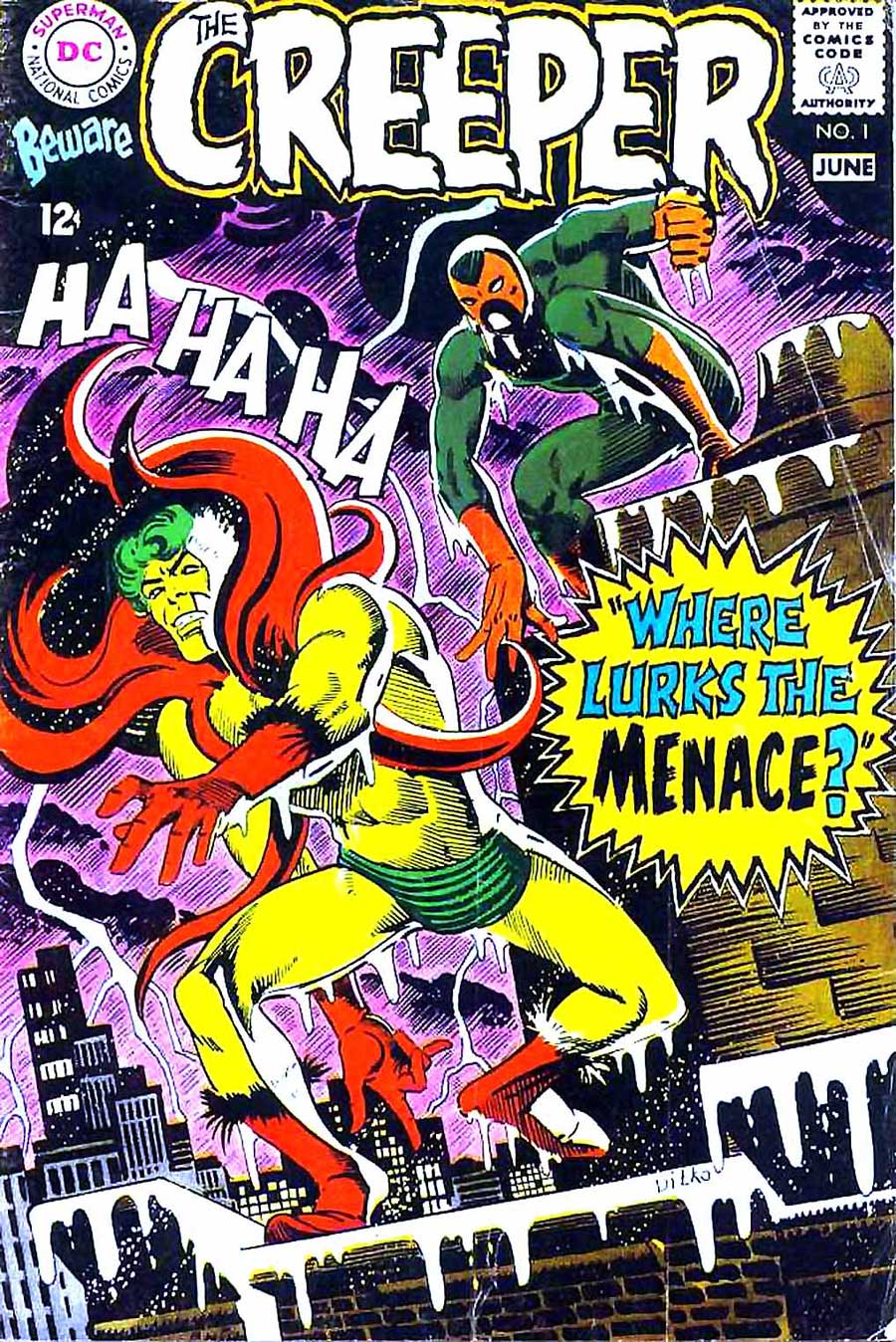 Beware the Creeper #1 dc 1960s silver age comic book cover art by Steve Ditko