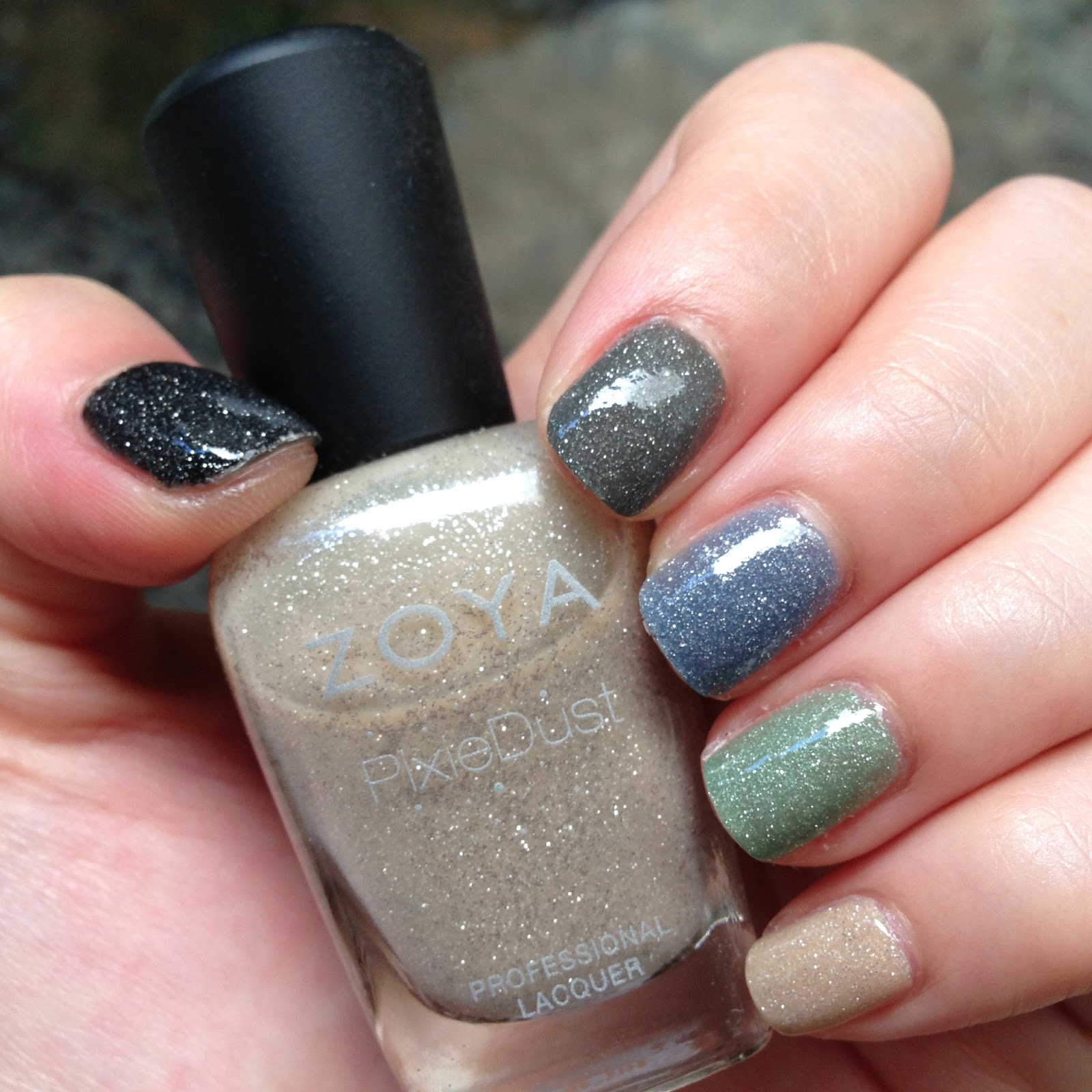 Karen Lives High Zoya PixieDust Collection With Top Coat