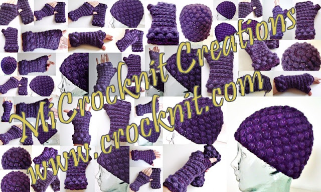 MIDNIGHT Hat and Mittens Crochet Pattern crochet patterns, how to crochet, hats, mittens,
