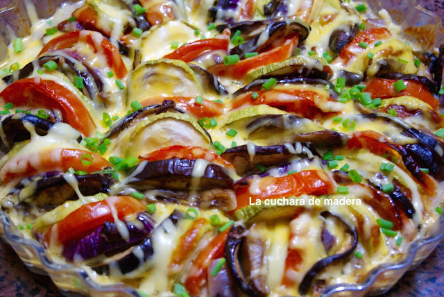 Verduras Al Horno Con Tres Quesos
