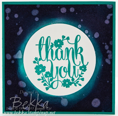 A Whole Lot of Lovely Night Sky Technique Thank You Cards