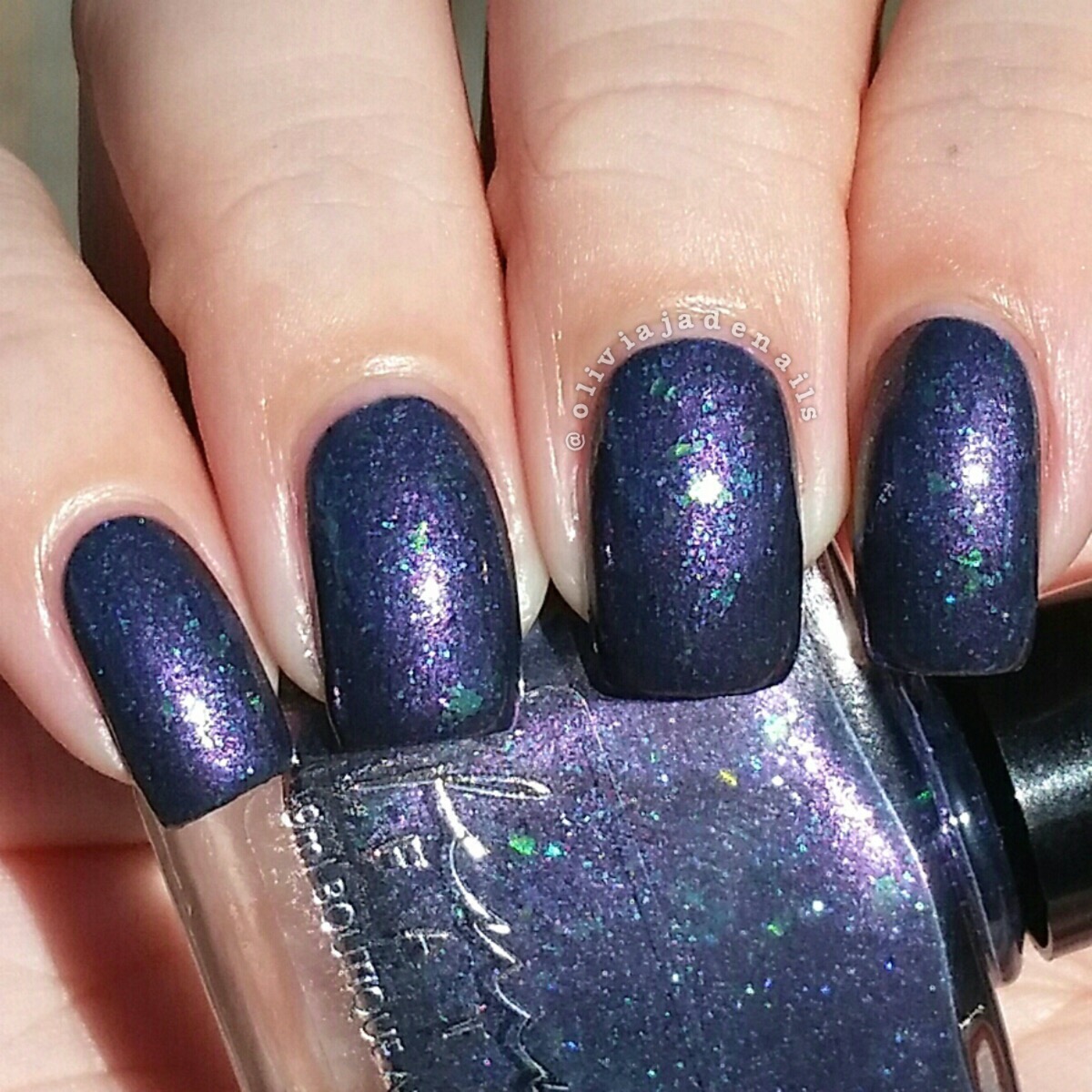 Femme Fatale Cosmetics Dust Of Nibiru swatched by Olivia Jade Nails