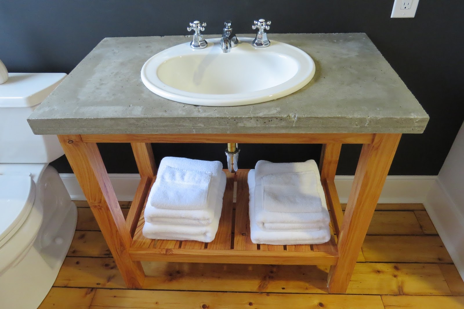 DIY How to Create Poured Concrete Vanity Tops and Shower Curbs