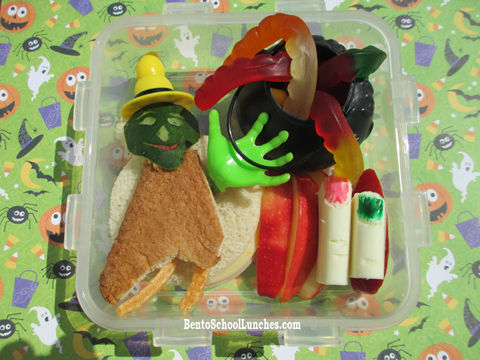 Halloween witch bento lunch