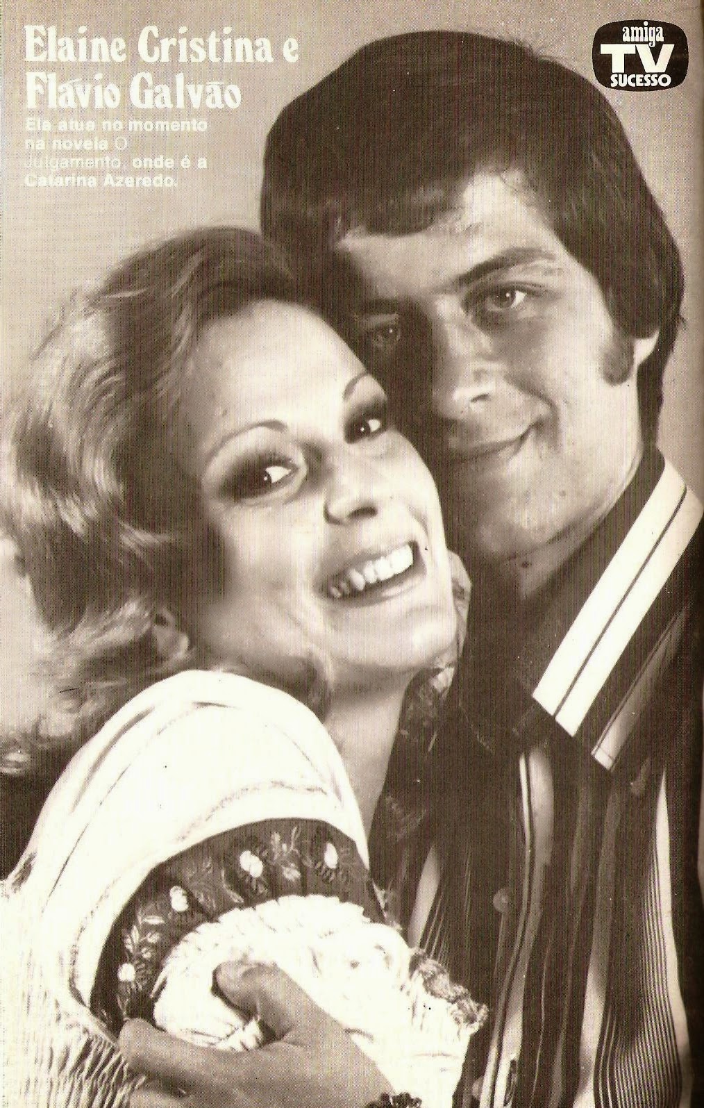 revista amiga & novelas POSTER ELAINE CRISTINA E FLÁVIO GALVÃO