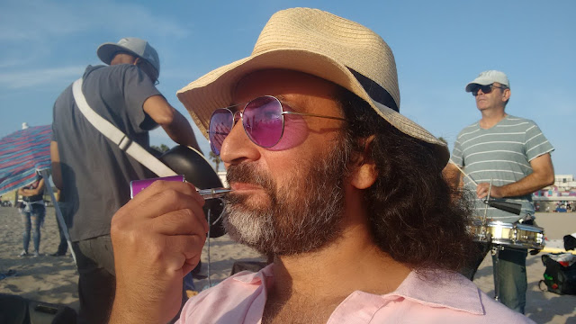 Omar Cherif at the Venice Beach Drum Circle by Steve Engel — 16 September 2017