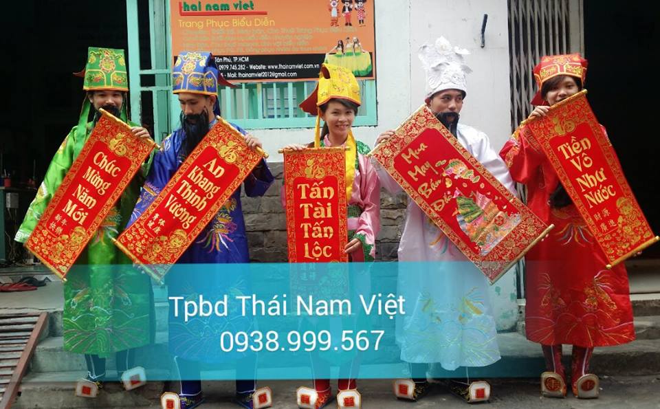 Chuyên may bán và cho thuê trang phục táo quân, thần tài giá mềm