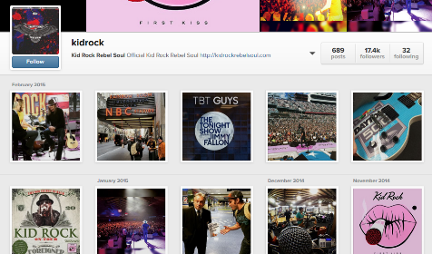 00 RIP to Kid Rock's Instagram page after the BeyHive come after him