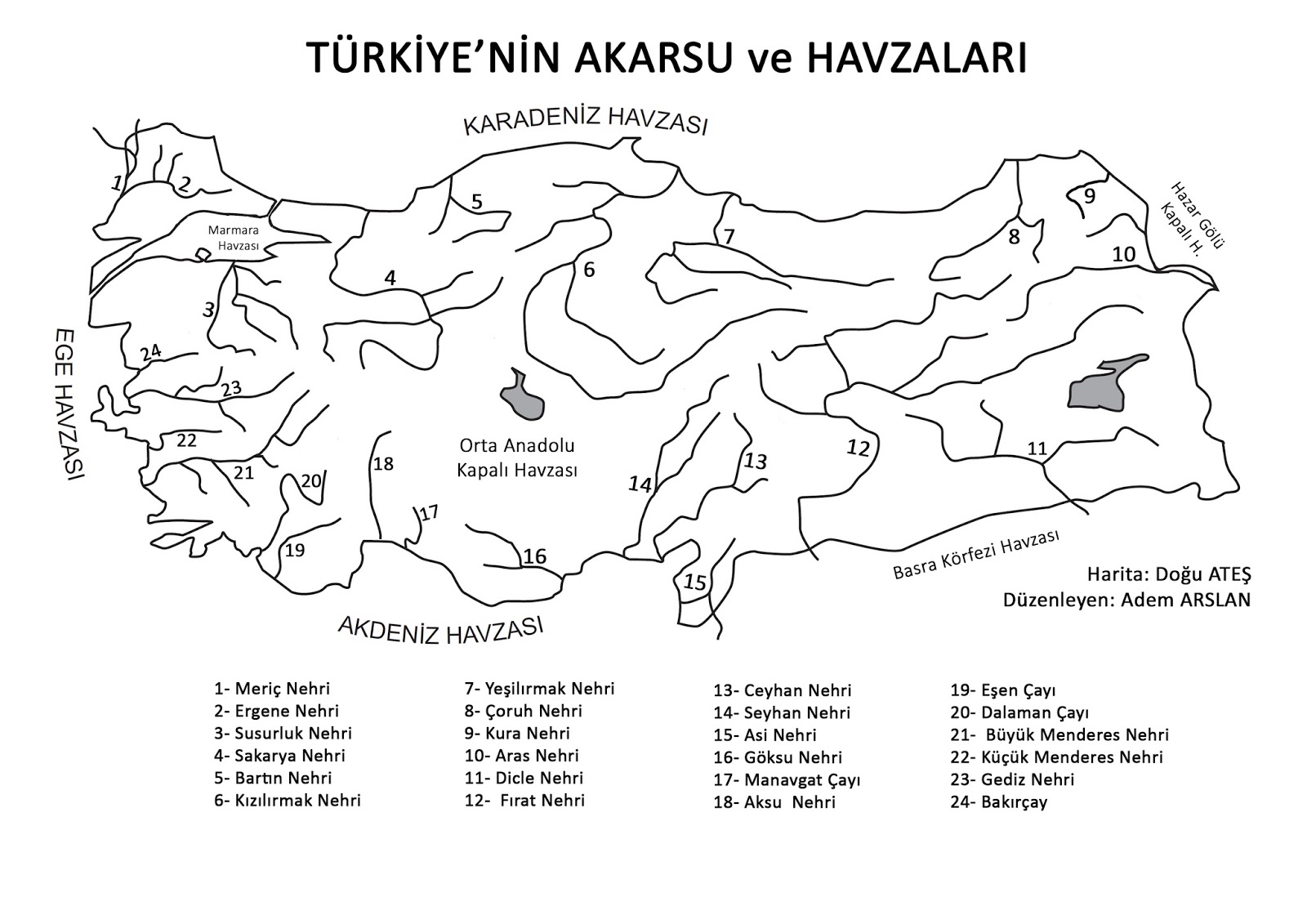 Cografya Bilgi Deposu: Türkiye Dilsiz Haritaları