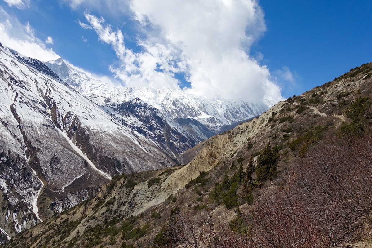 200км по красно-белым черточкам.. Around Annapurna. март-апрель 2017