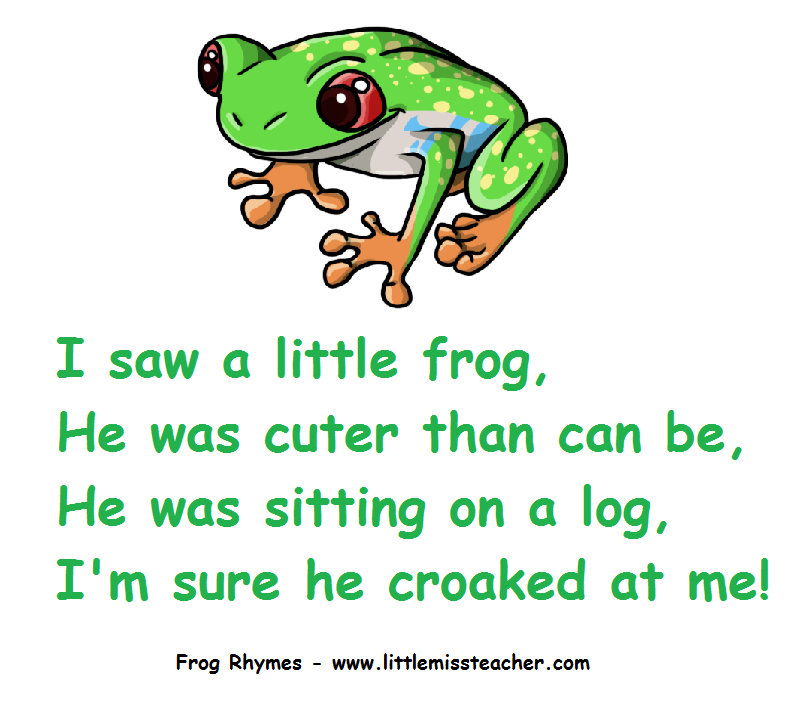 A frog can t sing