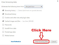 how to delete browsing history in google chrome browser