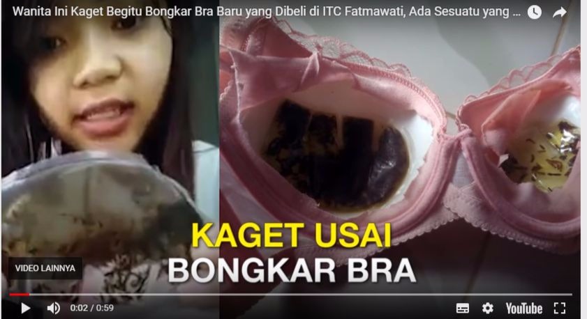 Hasil gambar untuk Wanita Cantik Ini Bongkar Bra Merah Jambu