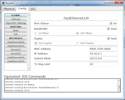 cara menghubungkan satu buah router di cisco packet traser