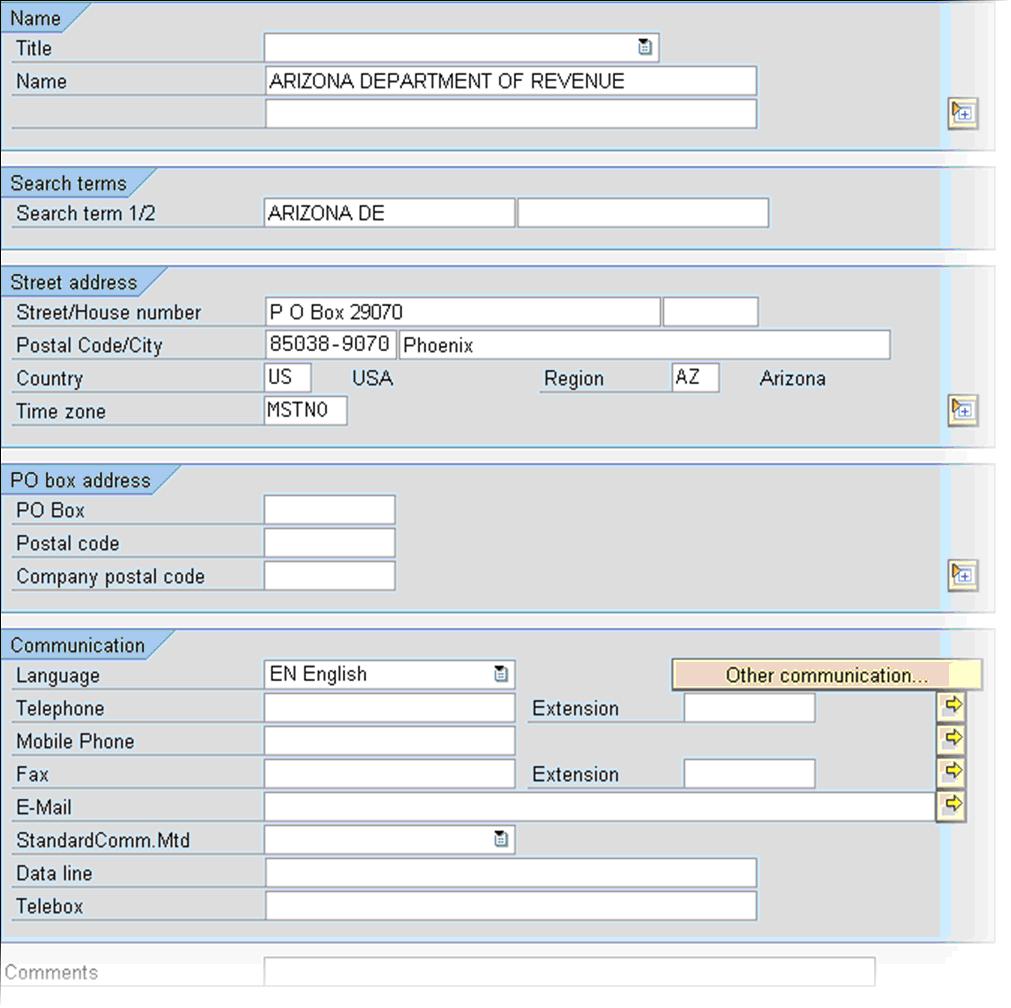 SAP FICO Central How to Create a Vendor