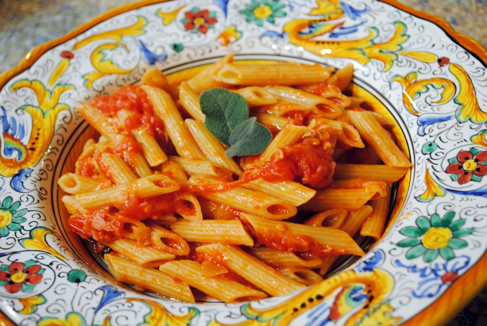 Chez Popine Rosemary, sage and pancetta pasta