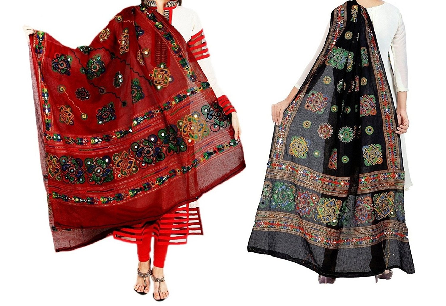 Rajasthani Phulkari Dupatta Jewelry Empire
