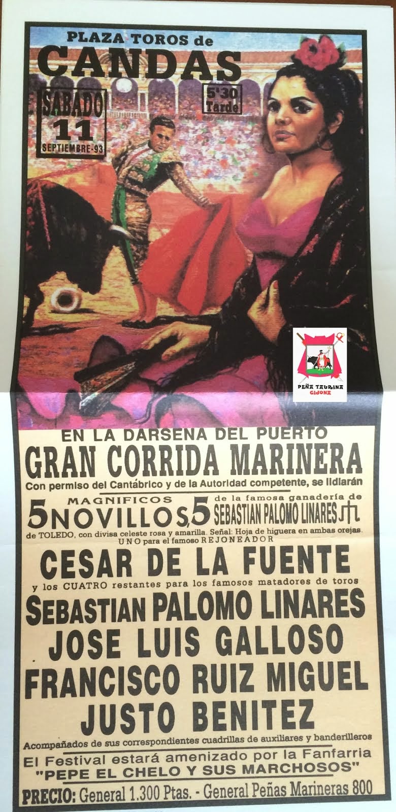 CARTEL TOROS CANDÁS