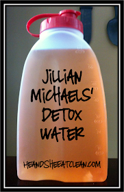 Jillian Michaels' detox water, cranberry juice
