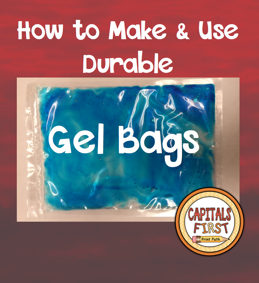 Capitals First! by Print Path How to Make & Use Gel Bags