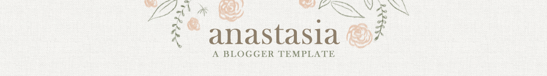 Anastasia Premium Blogger Template by Envye