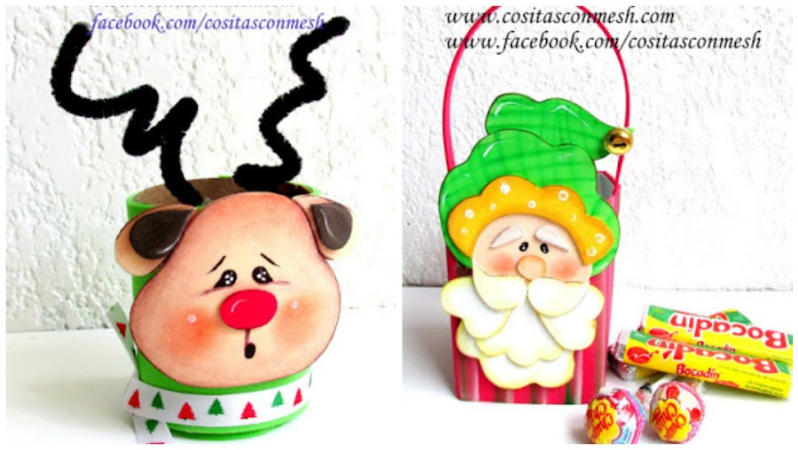  manualidades-navideñas-foami-reciclando