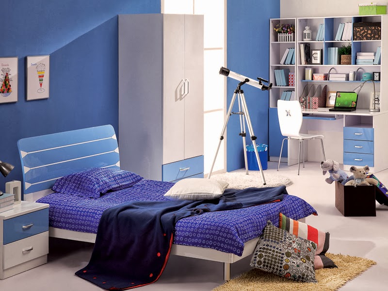 Dormitorio azul para jovencitos adolescentes - Ideas para decorar