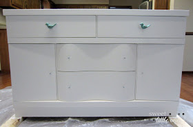 DIY Furniture, Dresser Makeover: Hand Painted Tree - www.sweetlittleonesblog.com